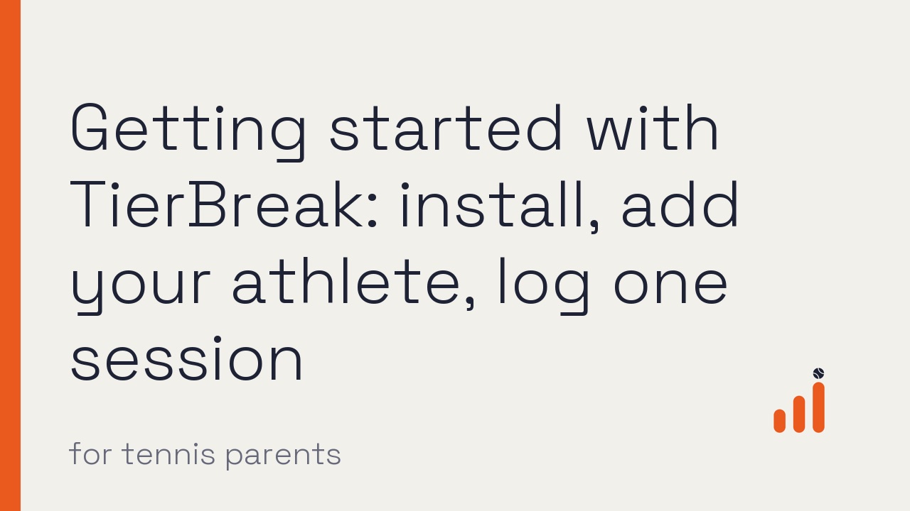 Watch: Junior tennis app setup guide: win the day