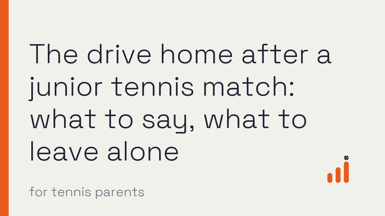 Watch: The drive home after a junior tennis match